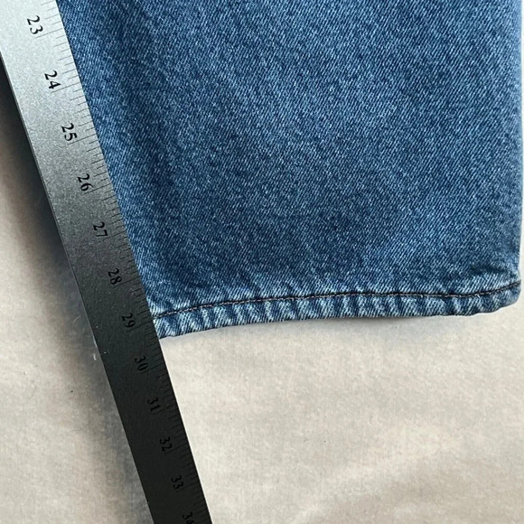 LL Bean Jeans Mens Sz 40 x 29 Fleece Lined Classic Fit Medium Washed Denim Blue - Picture 11 of 11